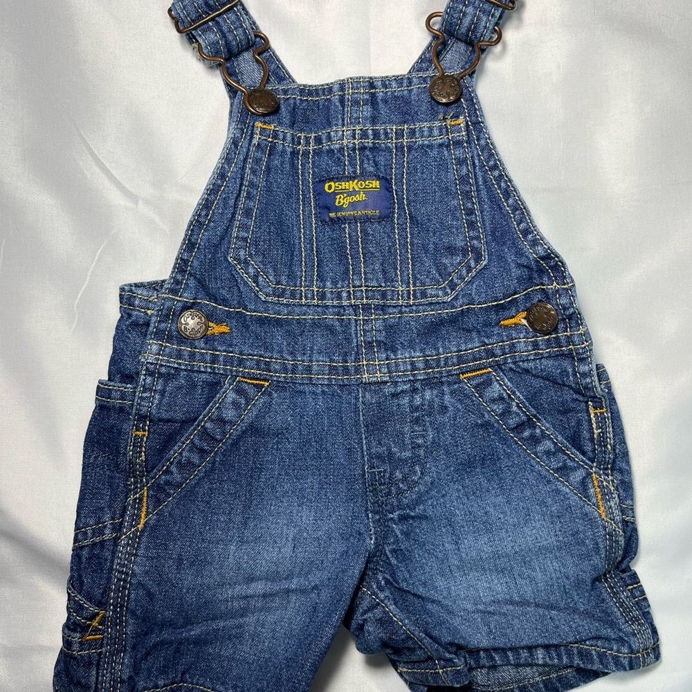 Vintage OshKosh B’gosh Vestbak Blue Short Overalls 3M EUC Classic‎ Kids